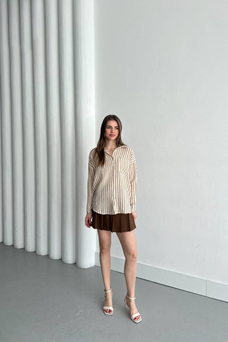 Mueslin Frequent Line Shirt - My Fashion - Globality Store - Women Clothes Wholesale Turkey
