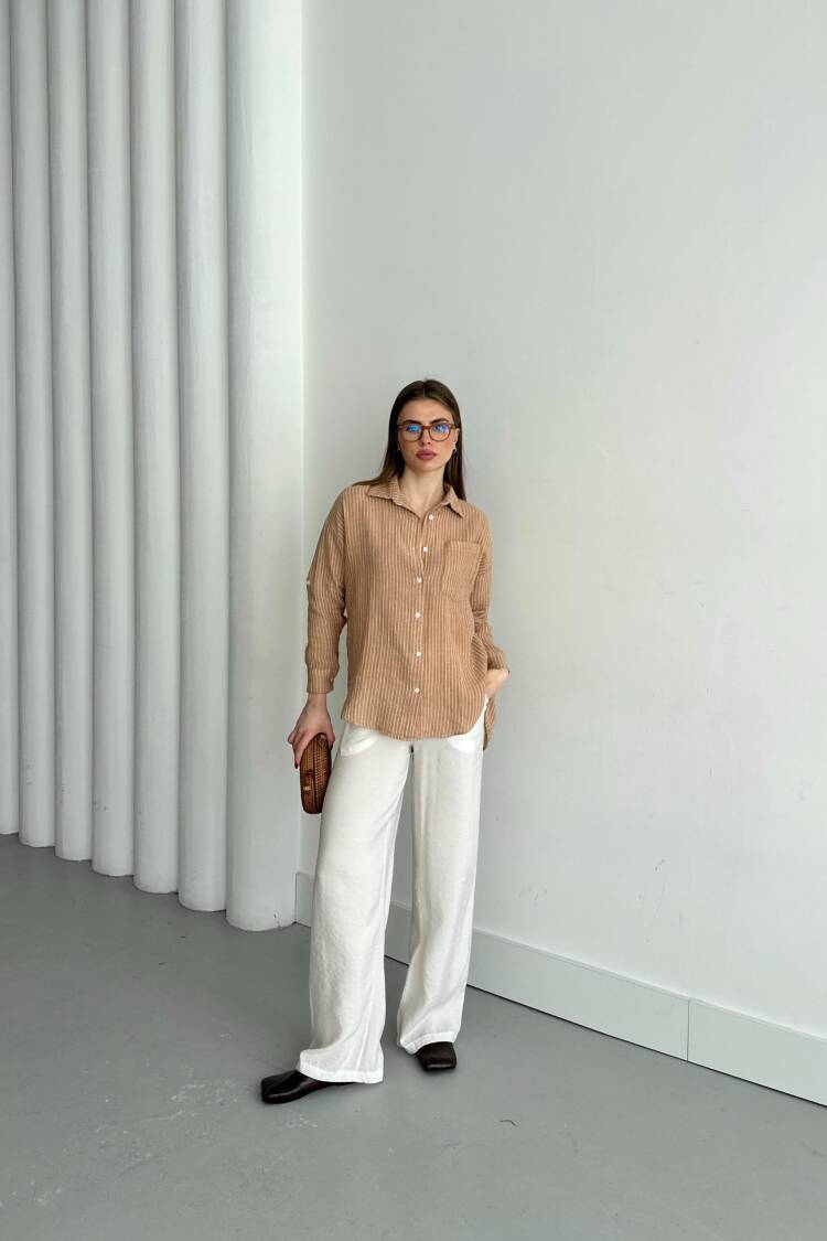 Mueslin Fabric Colorful Shirt - My Fashion - Globality Store - Women Clothes Wholesale Turkey