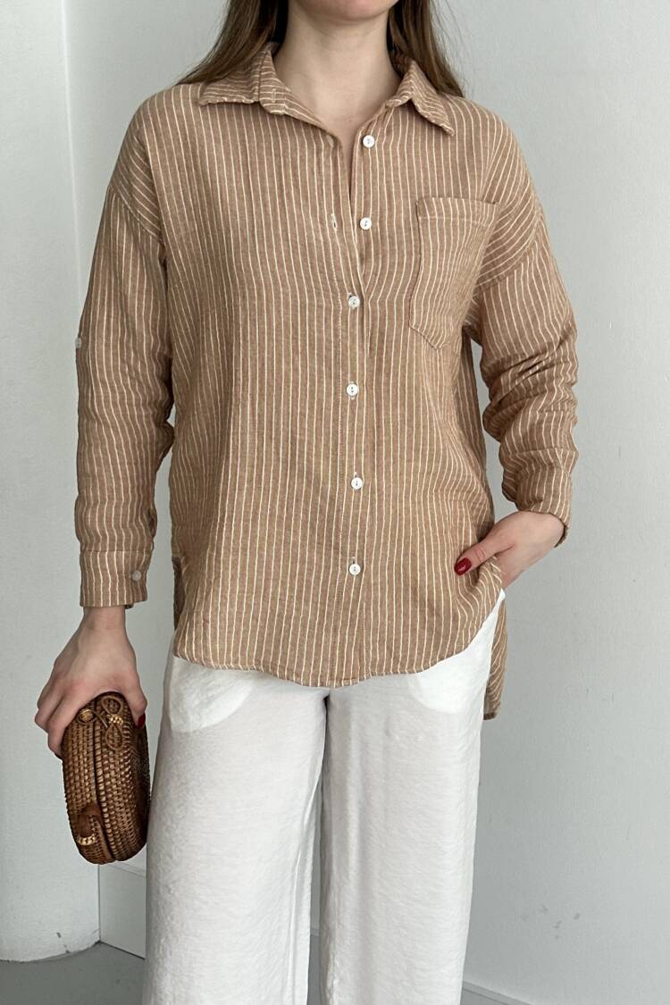 Mueslin Fabric Colorful Shirt