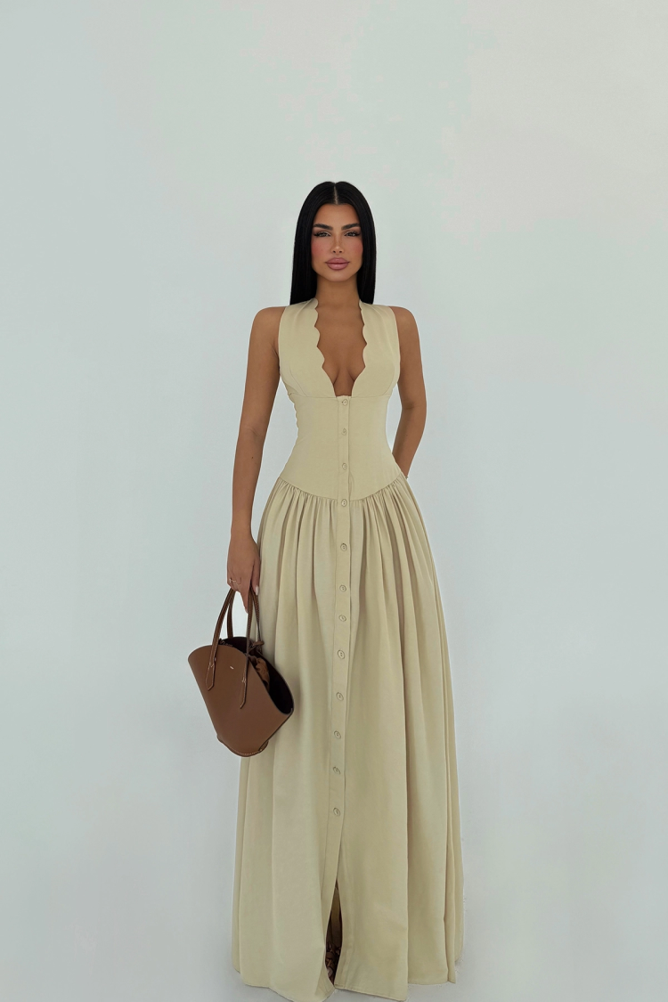 Button Detail Dress