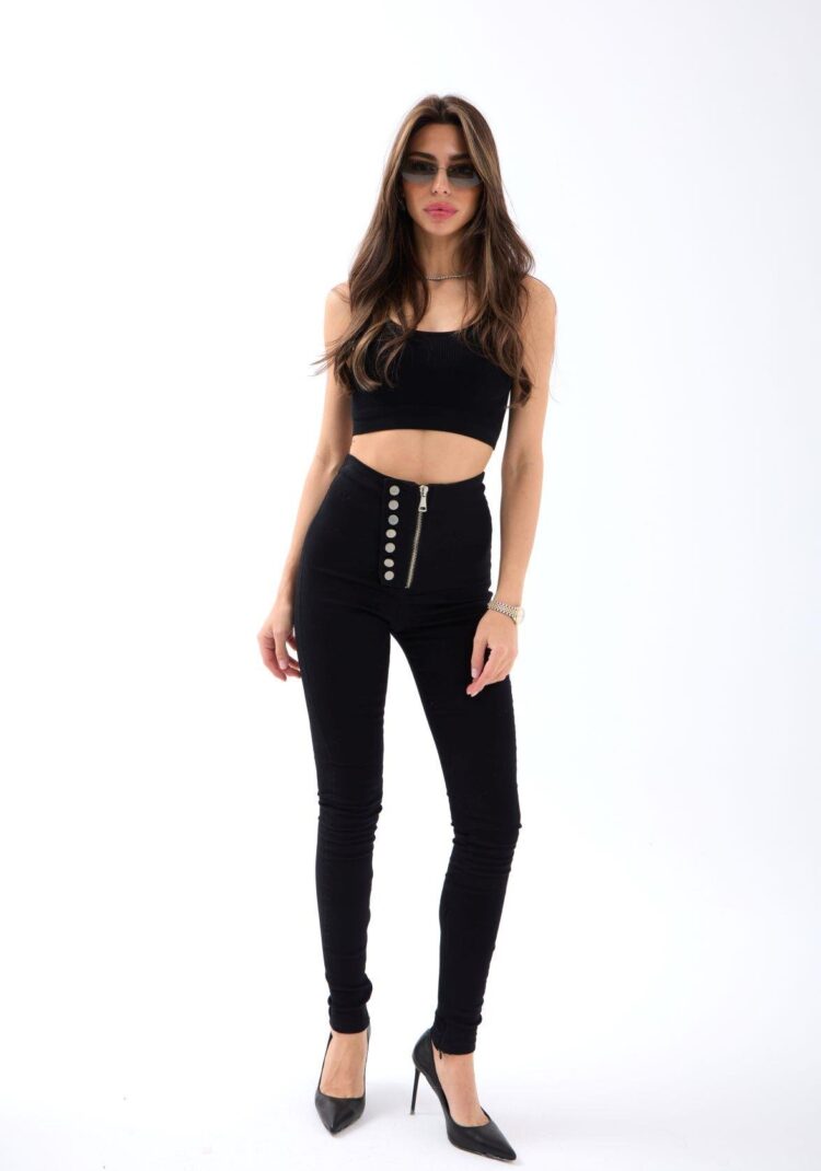 Trousers - Black - Fame - Globality Store - Women Clothes Wholesale Turkey