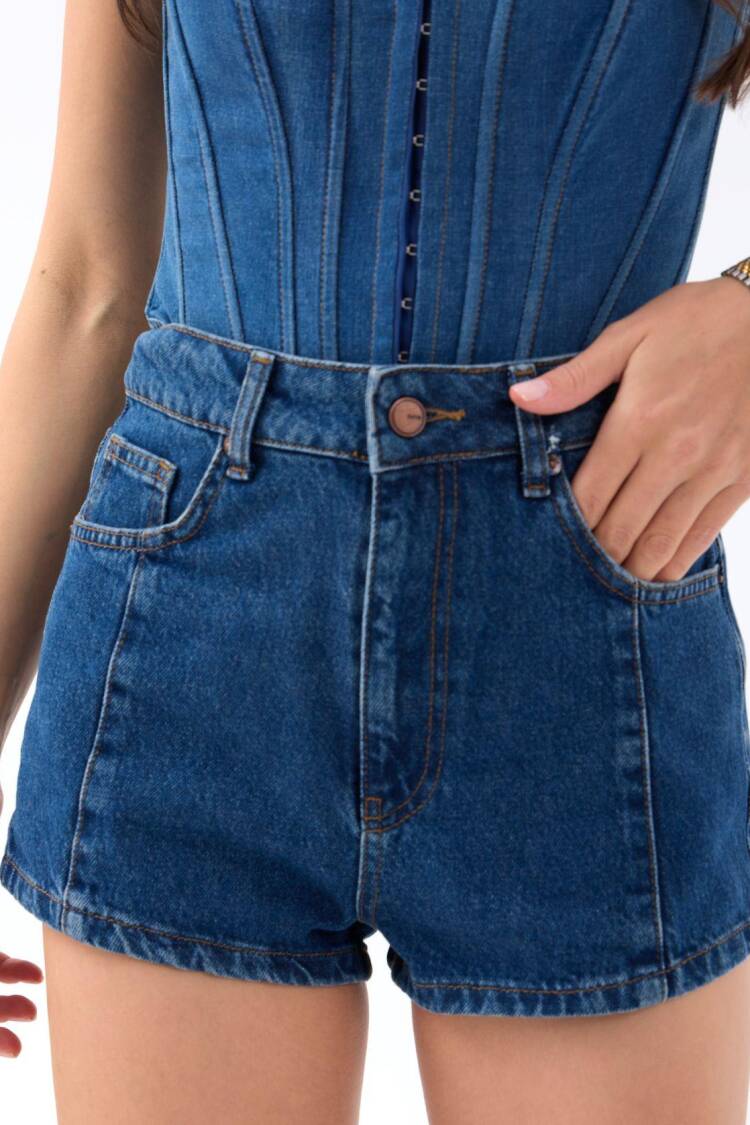 Denim Shorts - Dark
