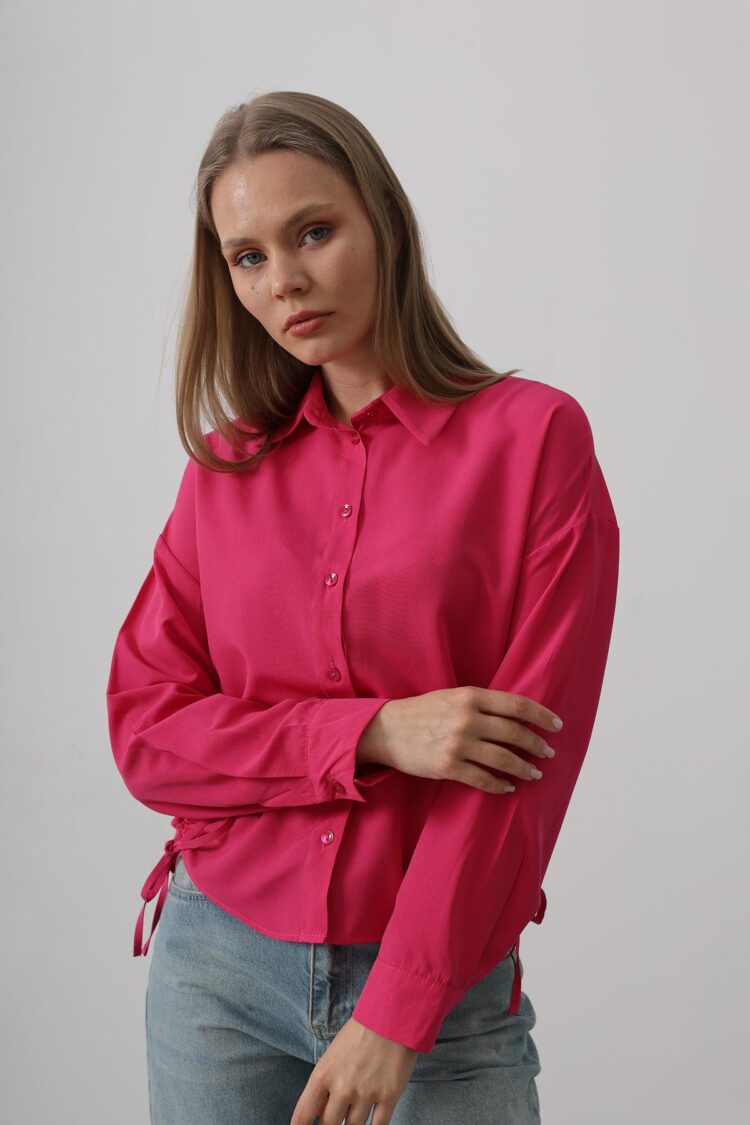 Basic Shirt With Side Tie