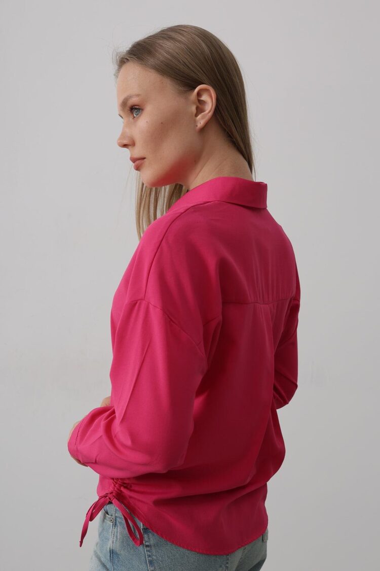 Basic Shirt With Side Tie