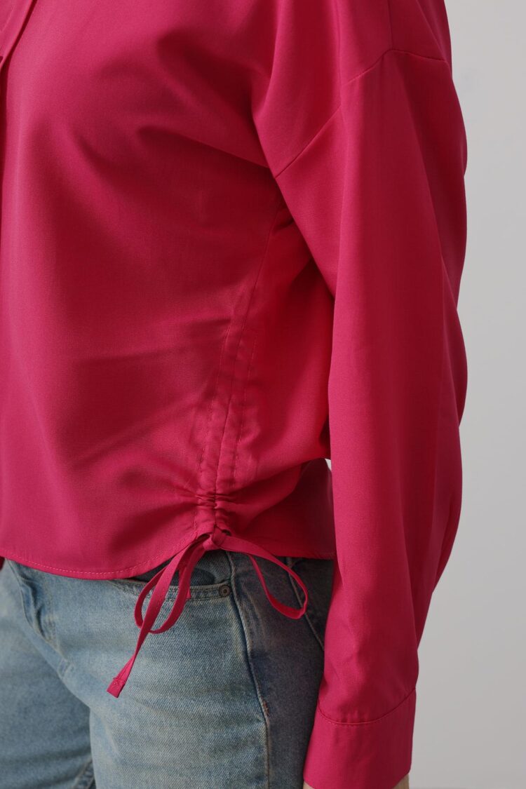 Basic Shirt With Side Tie