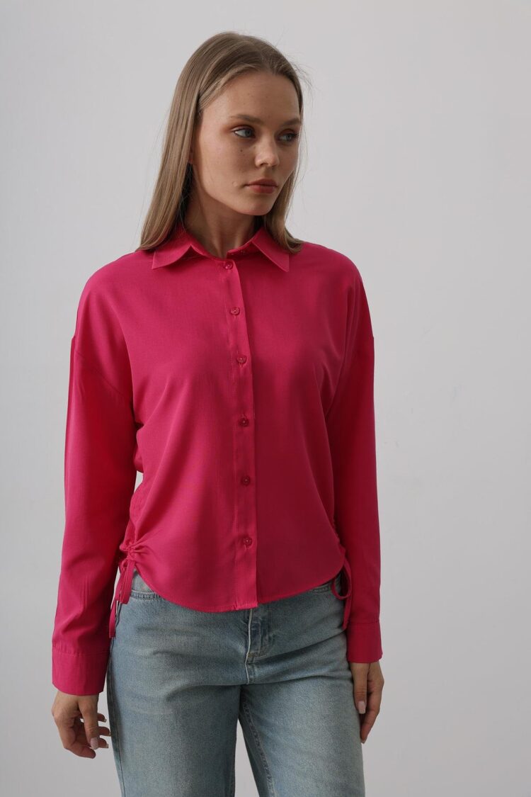 Basic Shirt With Side Tie