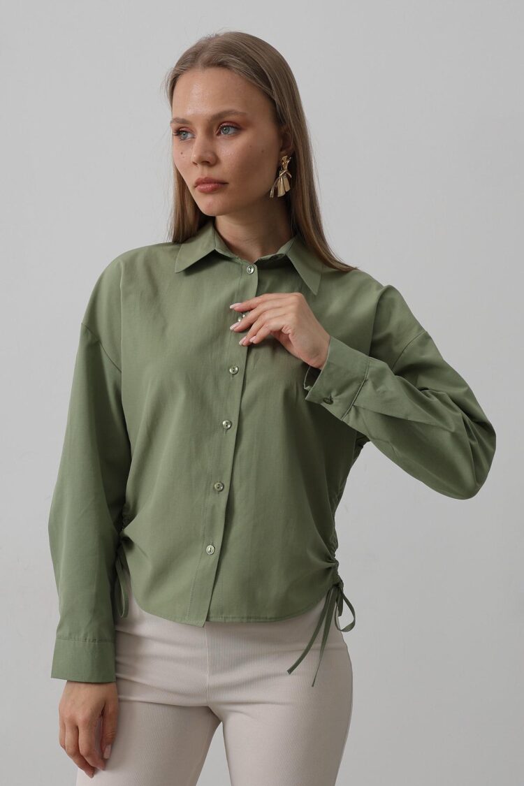 Basic Shirt With Side Tie
