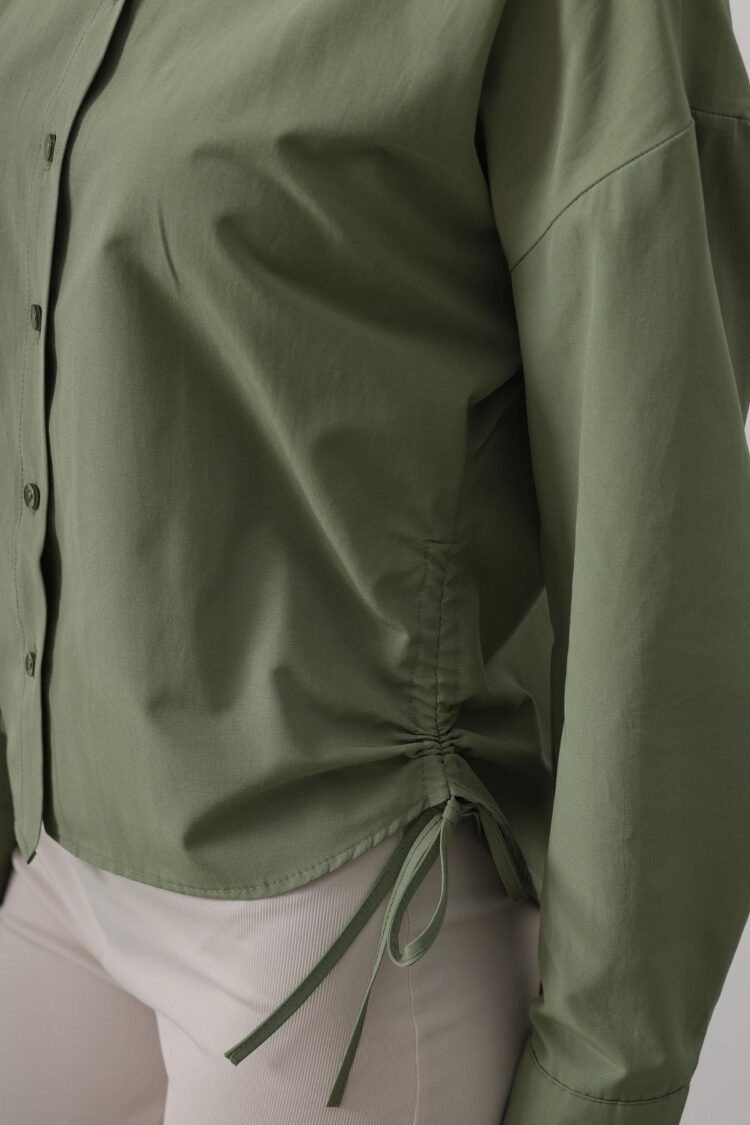 Basic Shirt With Side Tie