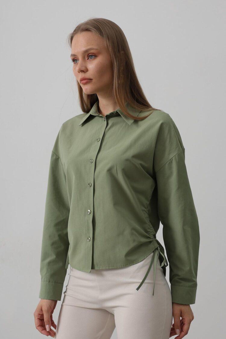 Basic Shirt With Side Tie