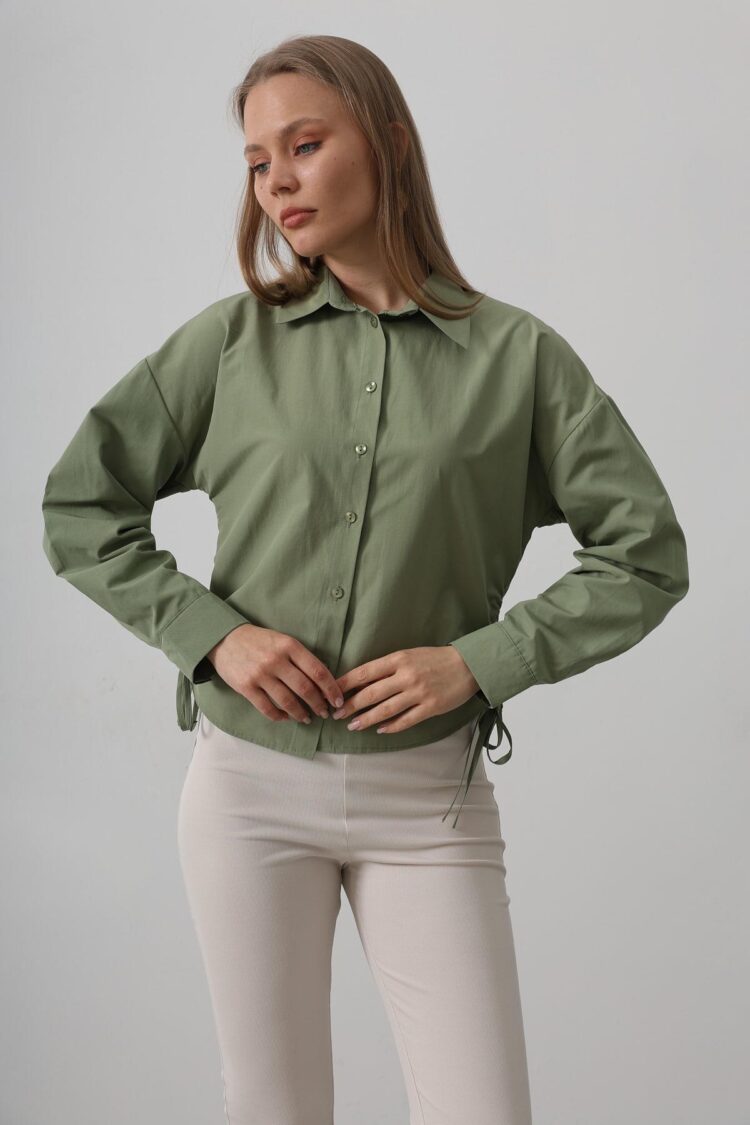 Basic Shirt With Side Tie