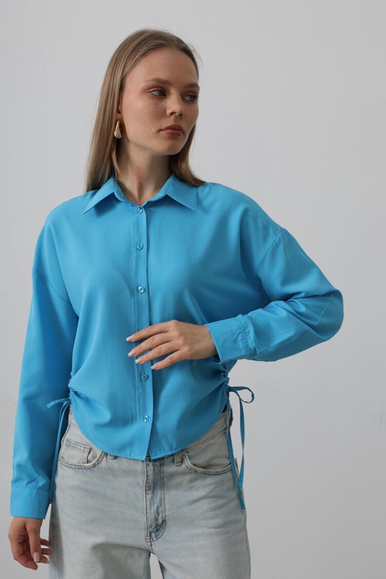 Basic Shirt With Side Tie