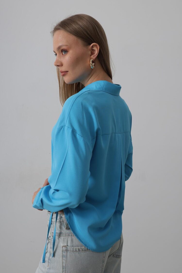 Basic Shirt With Side Tie