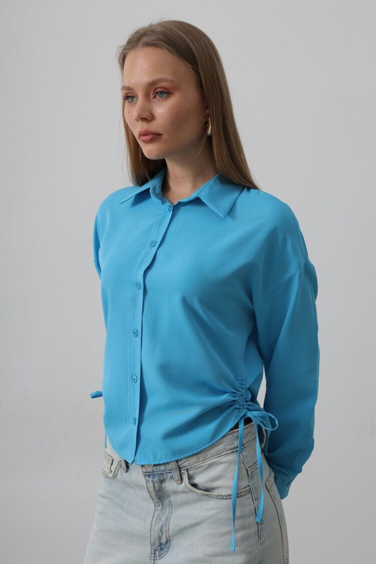 Basic Shirt With Side Tie