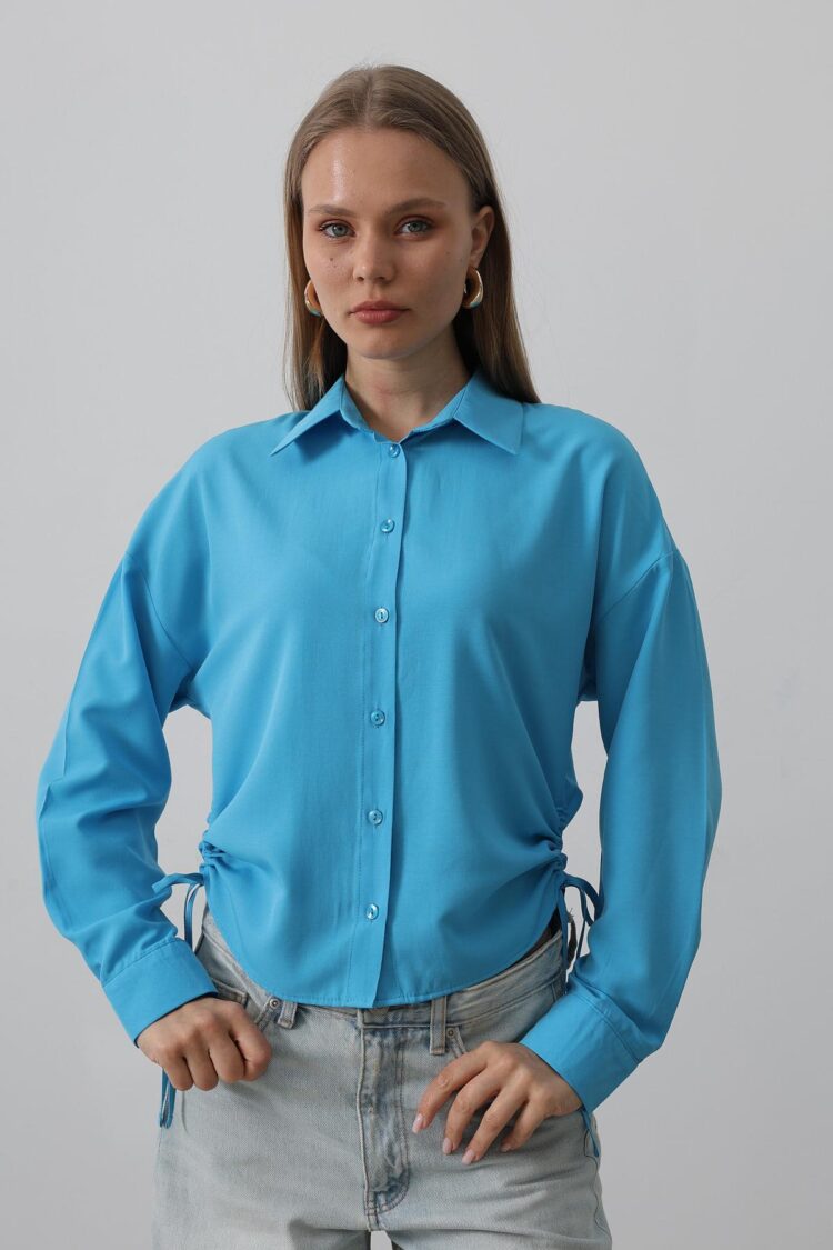 Basic Shirt With Side Tie