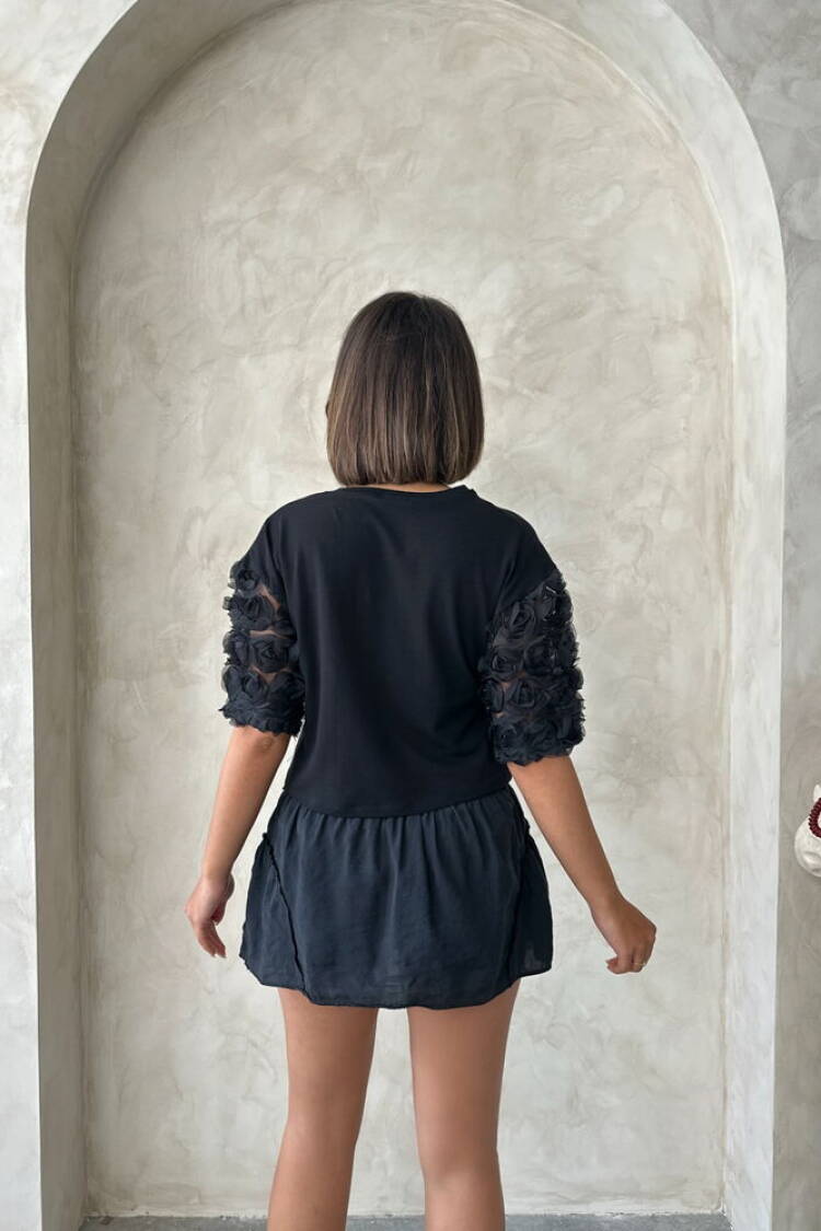 Sleeve Detailed T-Shirt