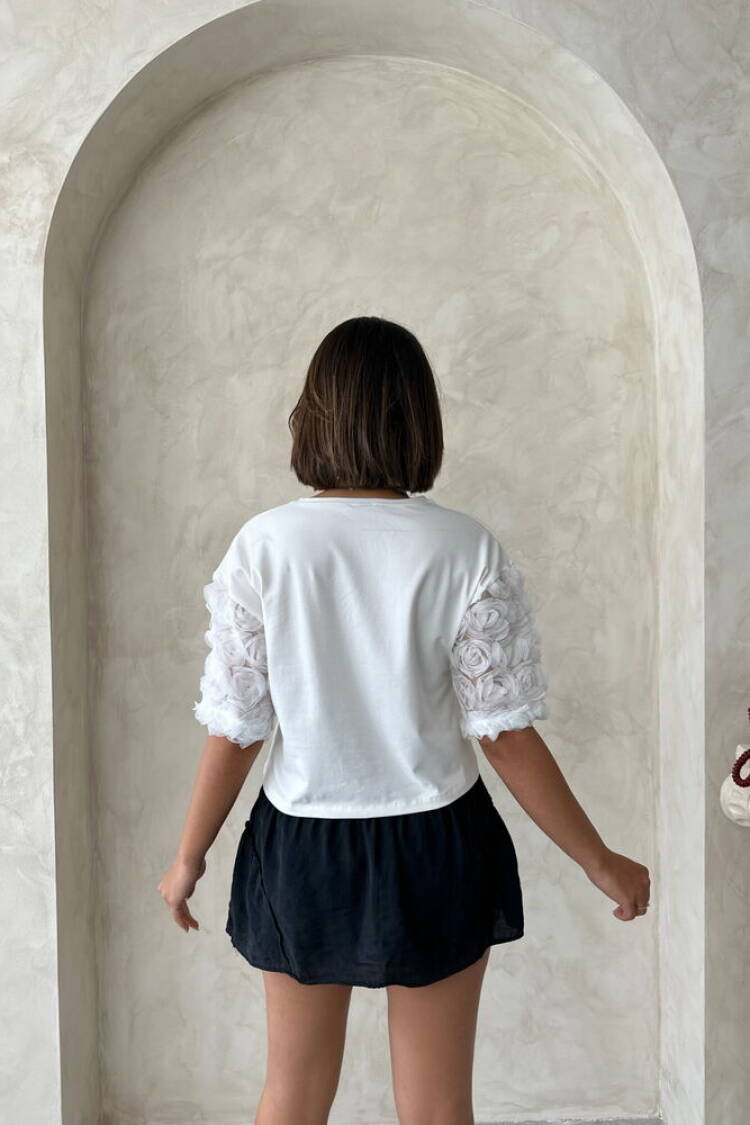 Sleeve Detailed T-Shirt