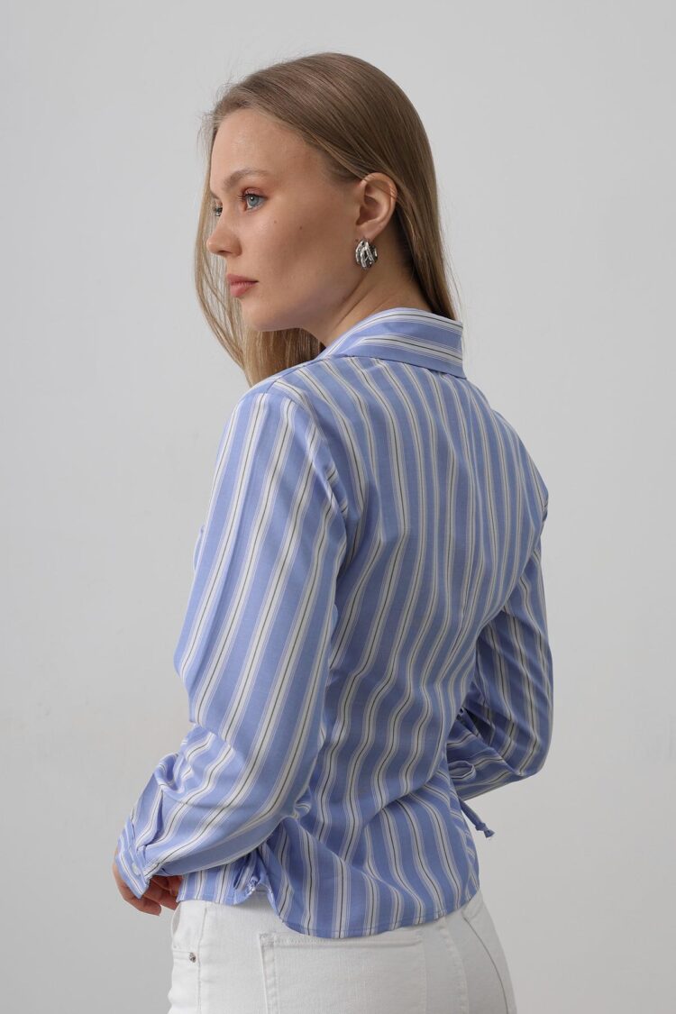 Striped Shirt With Side Stripes - -White