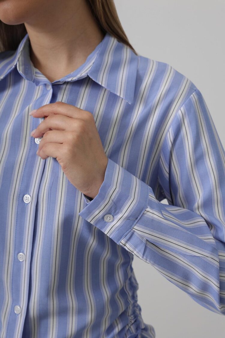 Striped Shirt With Side Stripes - -White