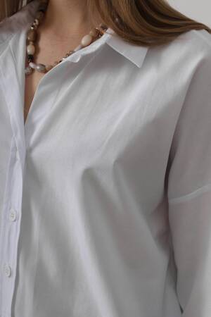 Wide Cuff Detailed Shirt - Reyon - Globality Store - Women Clothes Wholesale Turkey