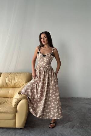 WholesaleFront Bow Floral Dress - Elisa - Globality Store - Women Clothes Wholesale Turkey