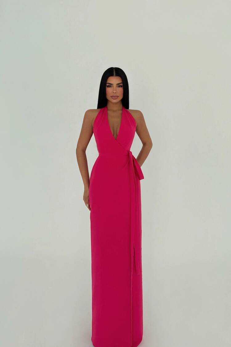 Tied Dress - EYYO ATELIER - Globality Store - Women Clothes Wholesale Turkey