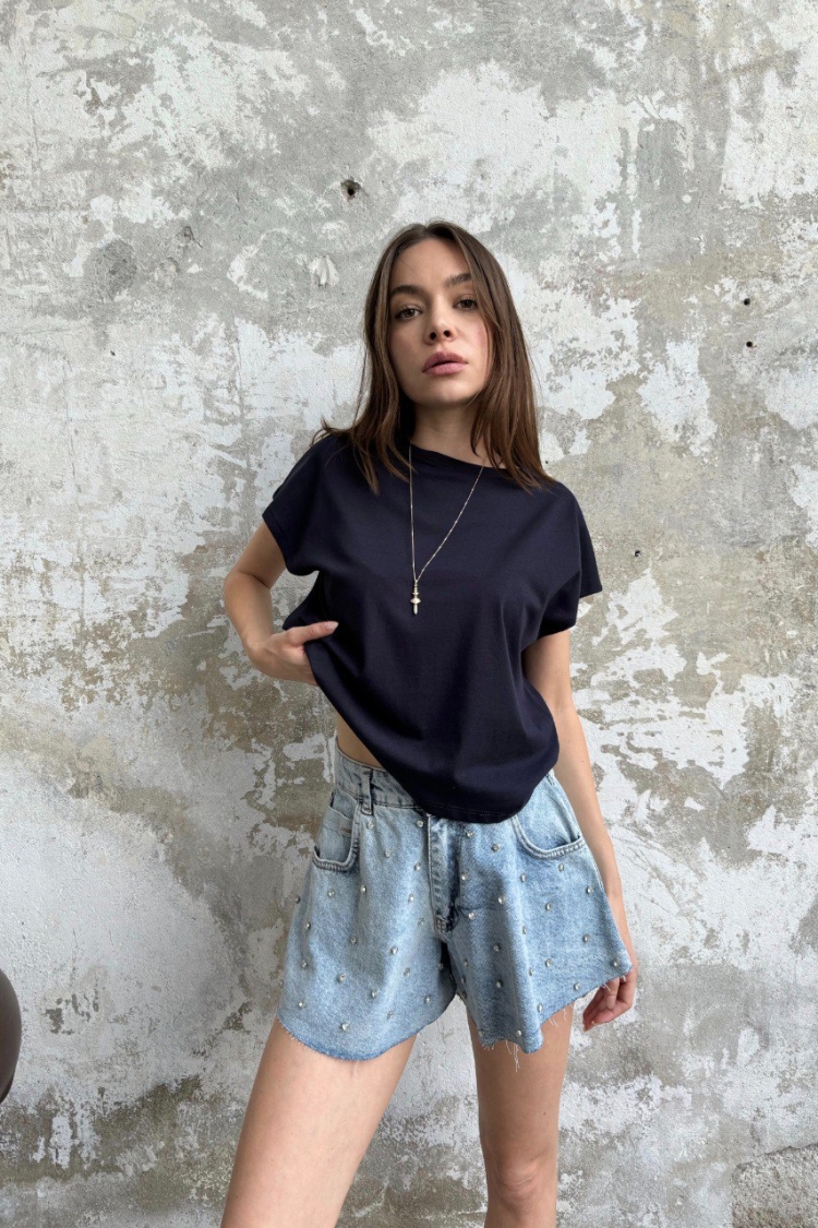 Crop Basic - Cream Rouge - Globality Store - Women Clothes Wholesale Turkey