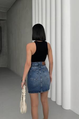 Short Denim Skirt - Brand: XLove - Women's Clothing Wholesale - Globality Store