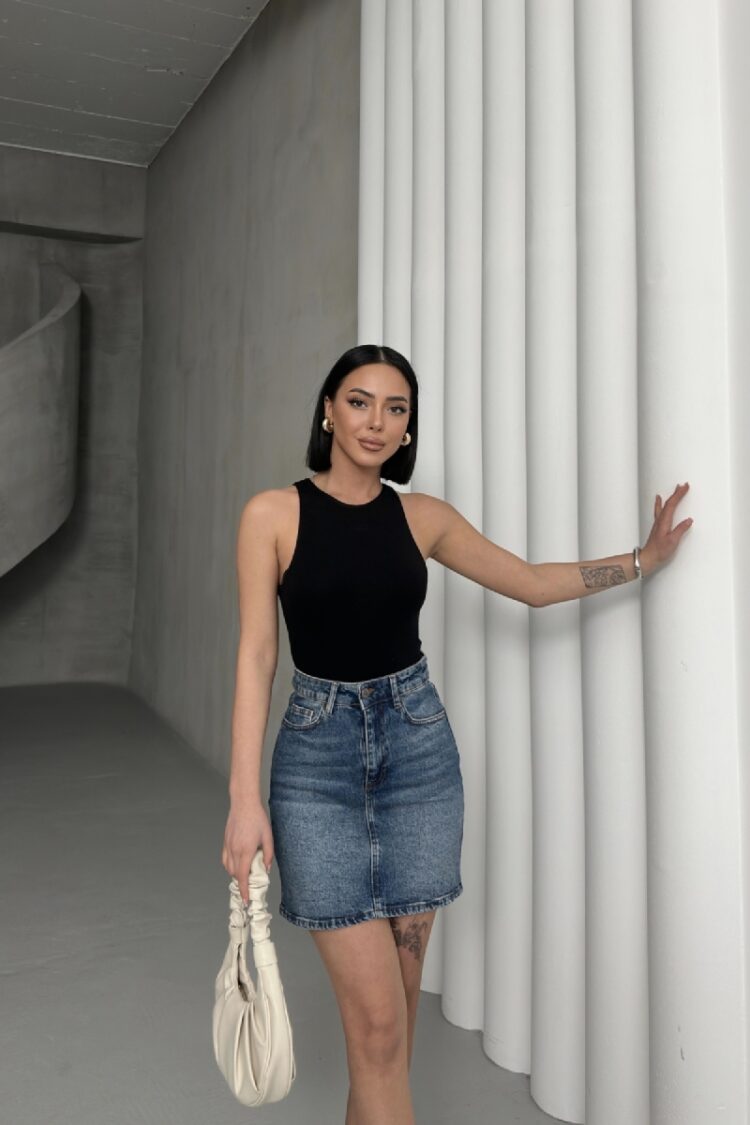 Short Denim Skirt
