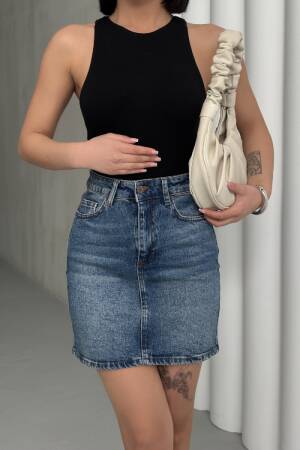 Short Denim Skirt - Brand: XLove - Women's Clothing Wholesale - Globality Store