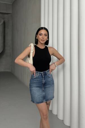 Short Denim Skirt - Brand: XLove - Women's Clothing Wholesale - Globality Store