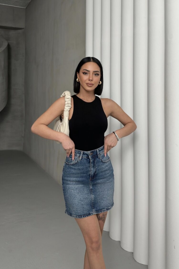 Short Denim Skirt
