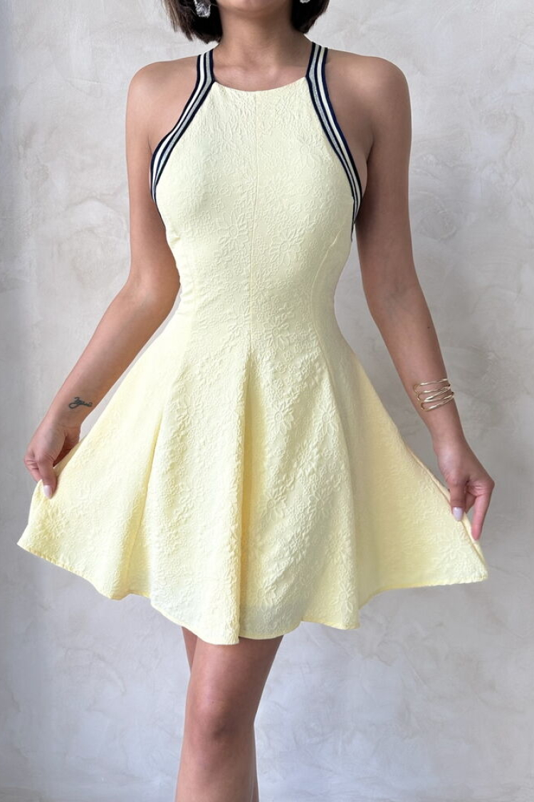 Striped Sleeveless Dress