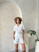 Embroidered Voile Shorts - Topshow - Globality Store - Women Clothes Wholesale Turkey