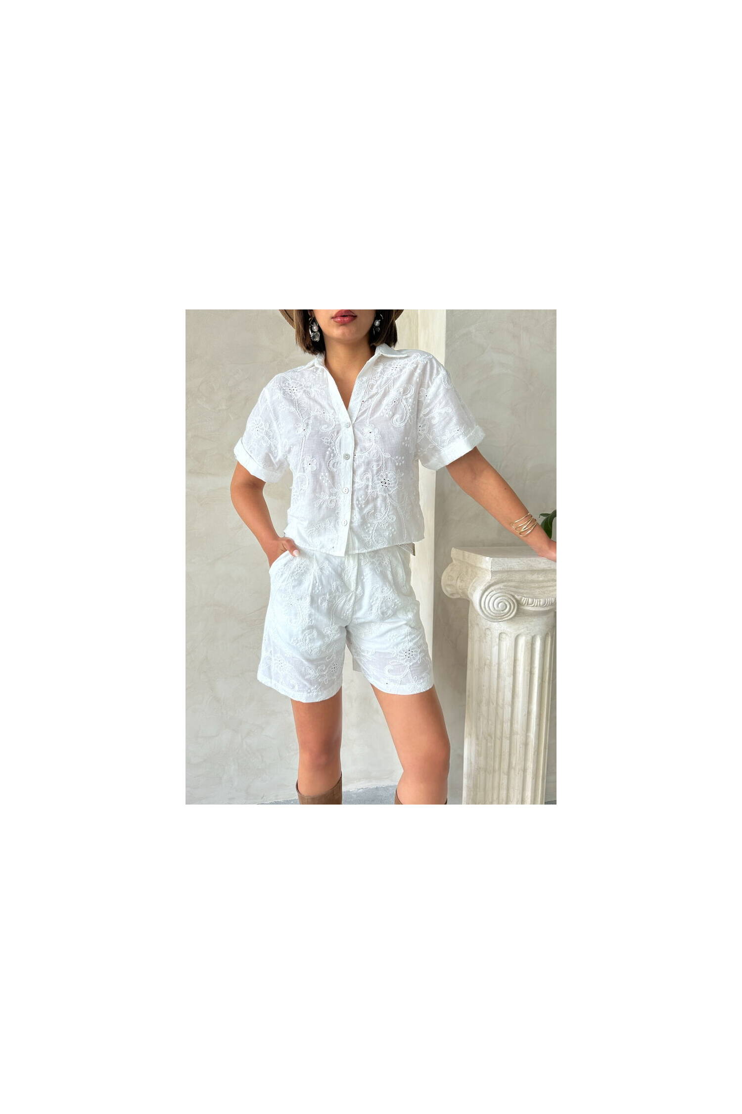 Embroidered Voile Shirt - Brand: Topshow - Women's Clothing Wholesale - Globality Store