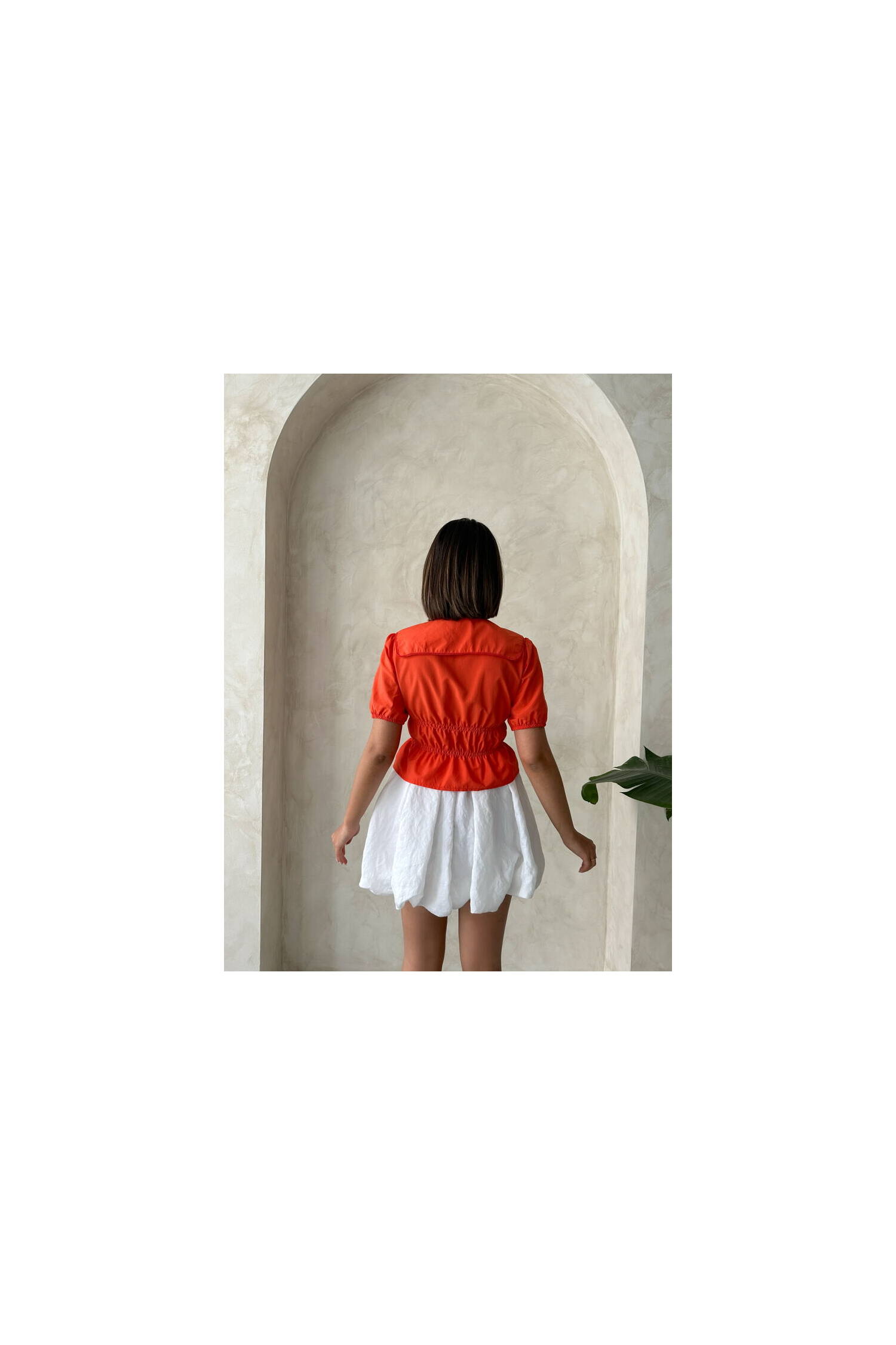 Collar Detailed Ruffle Shirt - Brand: Topshow - Women's Clothing Wholesale - Globality Store