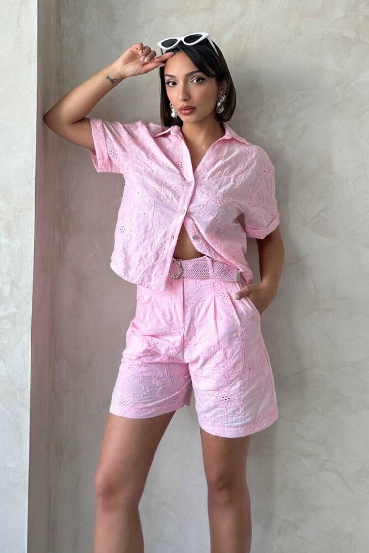 Embroidered Voile Shorts - Brand: Topshow - Women's Clothing Wholesale - Globality Store
