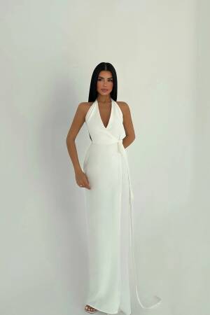 Tied Dress - EYYO ATELIER - Globality Store - Women Clothes Wholesale Turkey
