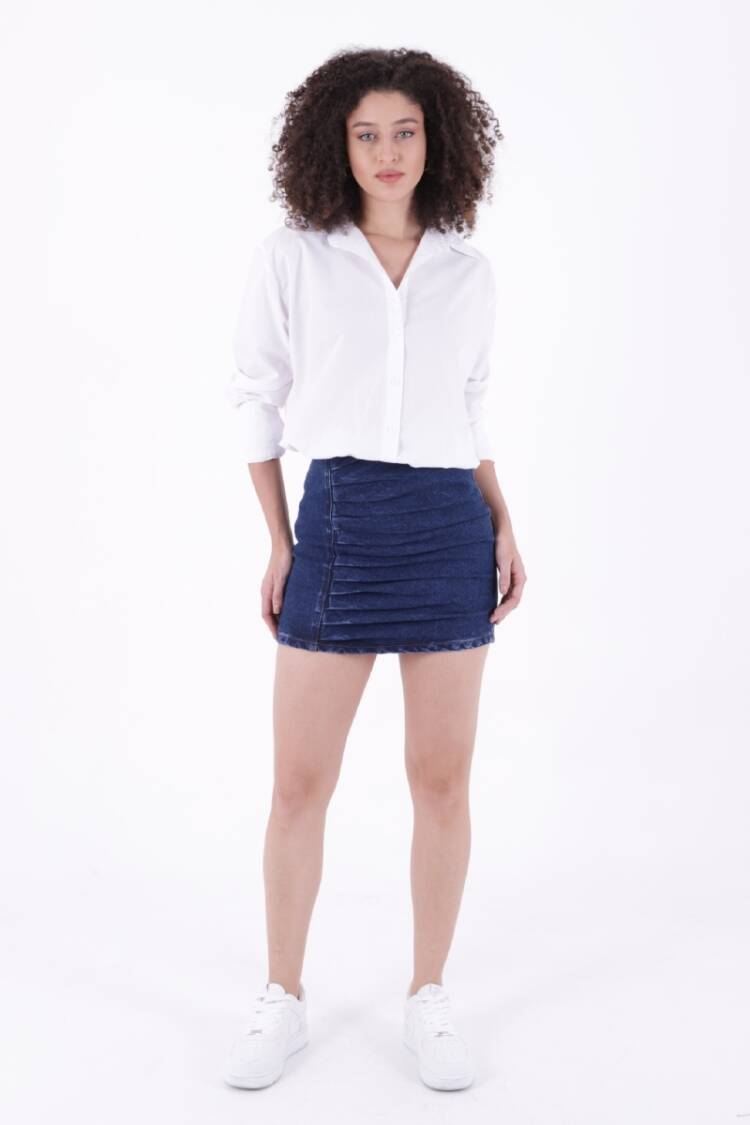 Mini Denim Skirt - XLove - Globality Store - Women Clothes Wholesale Turkey