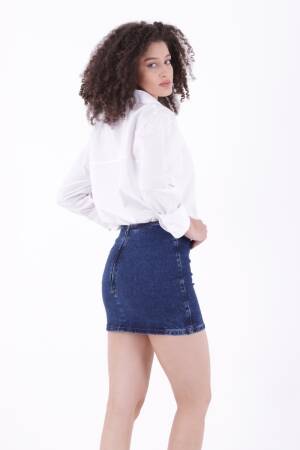 Mini Denim Skirt - XLove - Globality Store - Women Clothes Wholesale Turkey