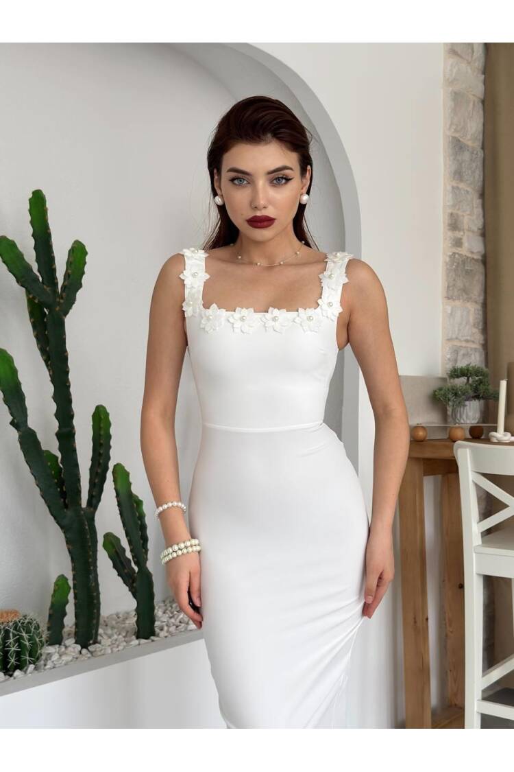 Ming Floral Detailed Dress