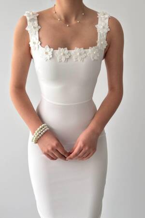 Ming Floral Detailed Dress - Etika - Globality Store - Women Clothes Wholesale Turkey