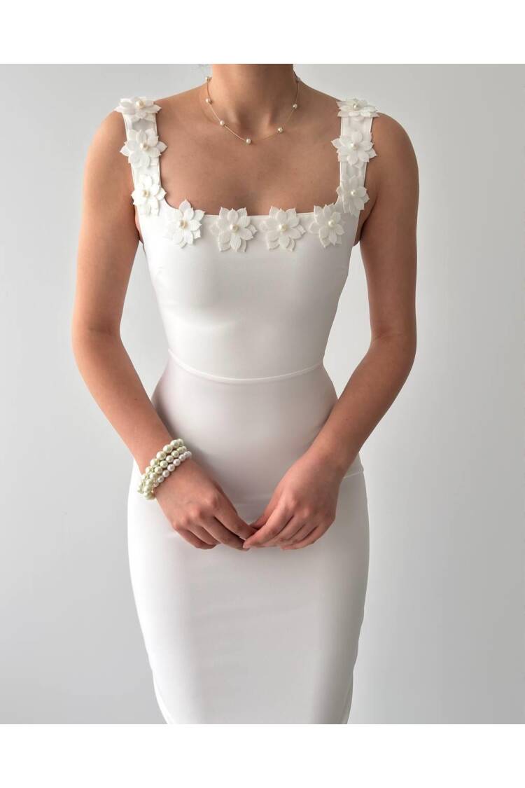 Ming Floral Detailed Dress
