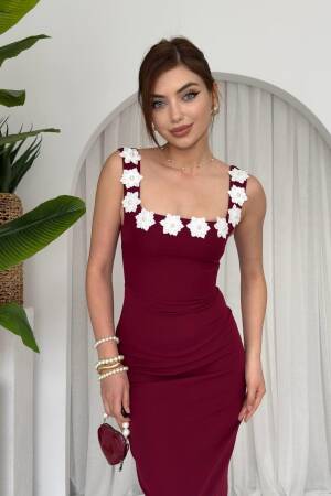 Ming Floral Detailed Dress - Etika - Globality Store - Women Clothes Wholesale Turkey