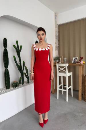 Ming Floral Detailed Dress - Etika - Globality Store - Women Clothes Wholesale Turkey