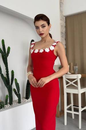Ming Floral Detailed Dress - Etika - Globality Store - Women Clothes Wholesale Turkey