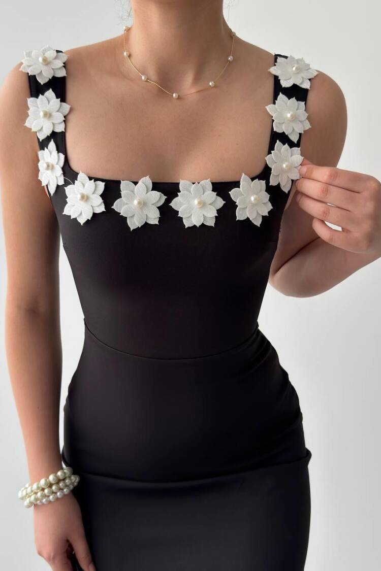 Ming Floral Detailed Dress