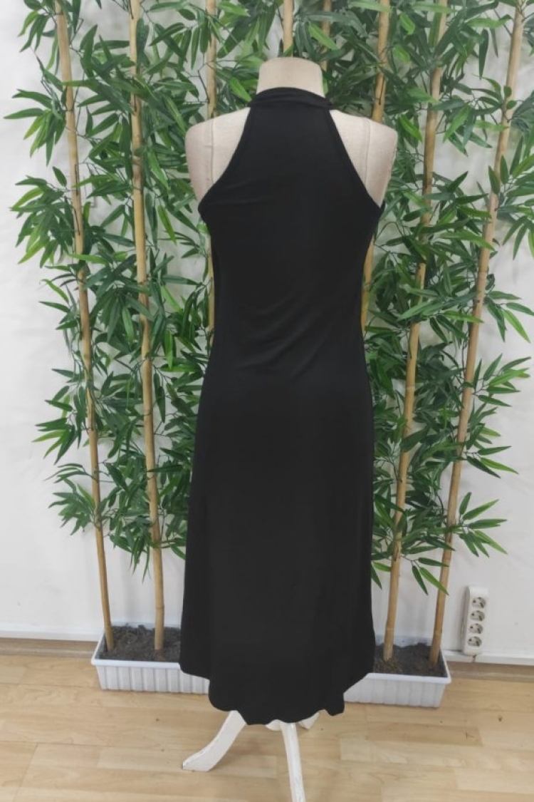 Women's Asymmetric Cut Detailed Viscose Dress With Open Shoulders