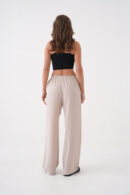 Loose Fit Modal Pants With Elastic Waist And Tie 29092 - First Angels - Globality Store - Women Clothes Wholesale Turkey