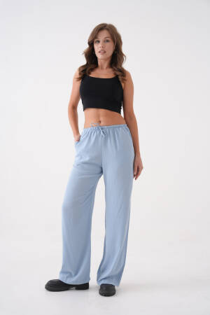 Loose Fit Elastic Waist And Tie Modal Pants 29092 - First Angels - Globality Store - Women Clothes Wholesale Turkey