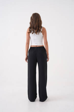 Loose Fit Modal Pants With Elastic Waist And Tie 29092 - First Angels - Globality Store - Women Clothes Wholesale Turkey